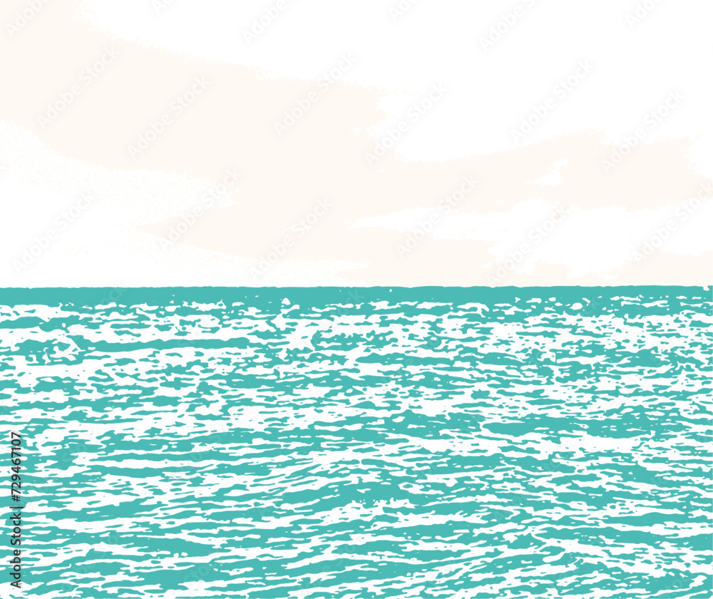 sea and sky horizon texture overlay