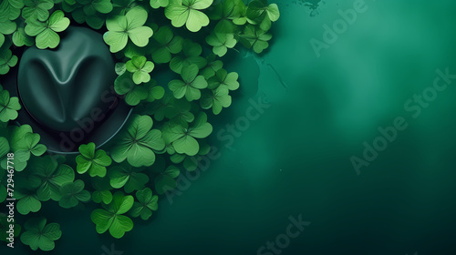 St. Patrick's Day celebration with copy space for text