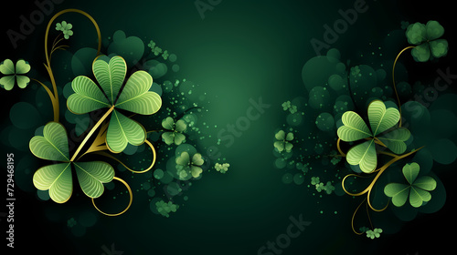 Beautiful green St. Patrick's Day background banner