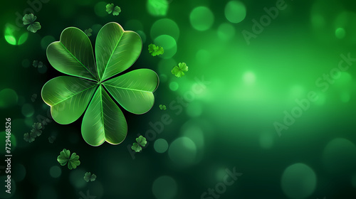 St. Patrick's Day celebration with copy space for text