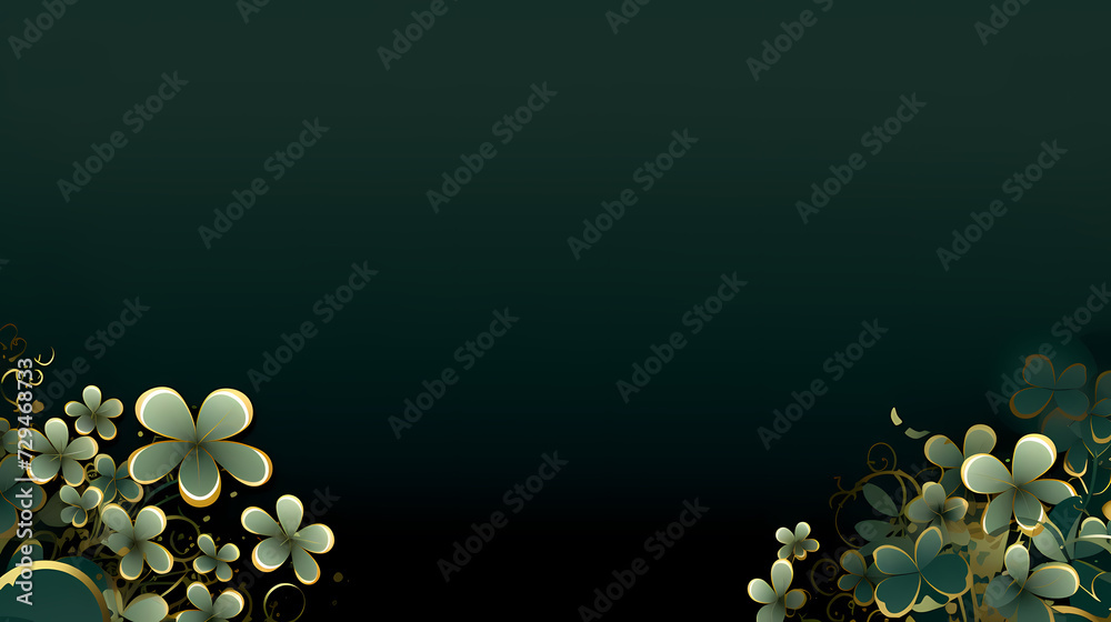 Beautiful green St. Patrick's Day background banner Beautiful green St. Patrick's Day background banner