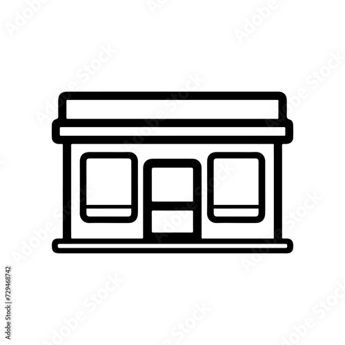 Shop buildings icon. Store marketplace. Vector illustration