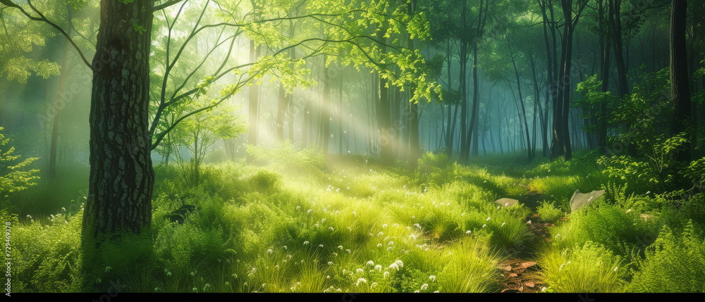 Fototapeta premium morning in the forest