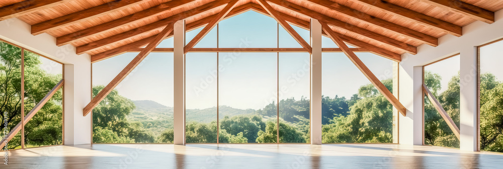 breathtaking luxurious modern interior, natural materials, bright interior design with huge windows, panoramic views of green hills and tropical forests breathtaking luxurious modern interior, natural materials, bright interior design with huge windows, panoramic views of green hills and tropical forests