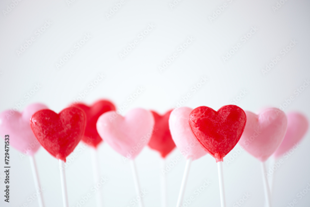 Obraz premium Heart Candy Lollipops