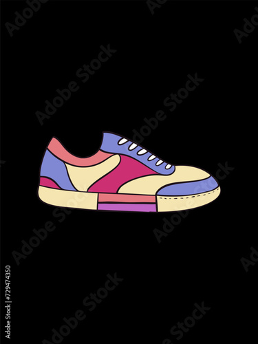 shoes line logo illustrator