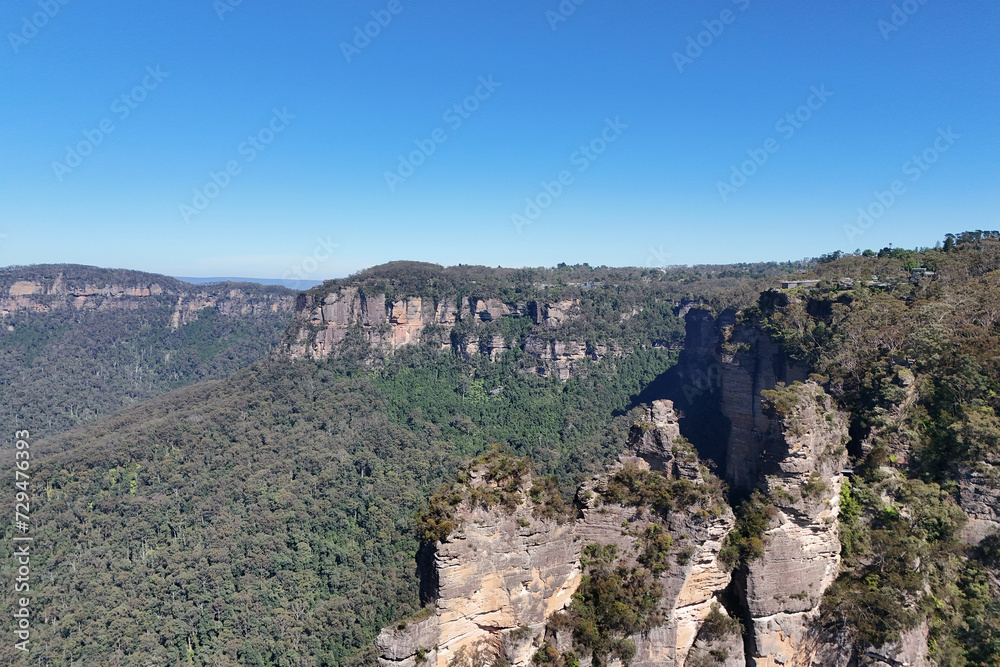 Three Sisters are an unusual rock formation in the Blue Mountains 