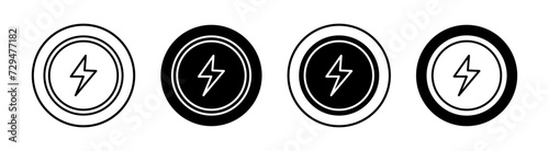Magsafe flat line icon set. Magsafe Thin line illustration vector