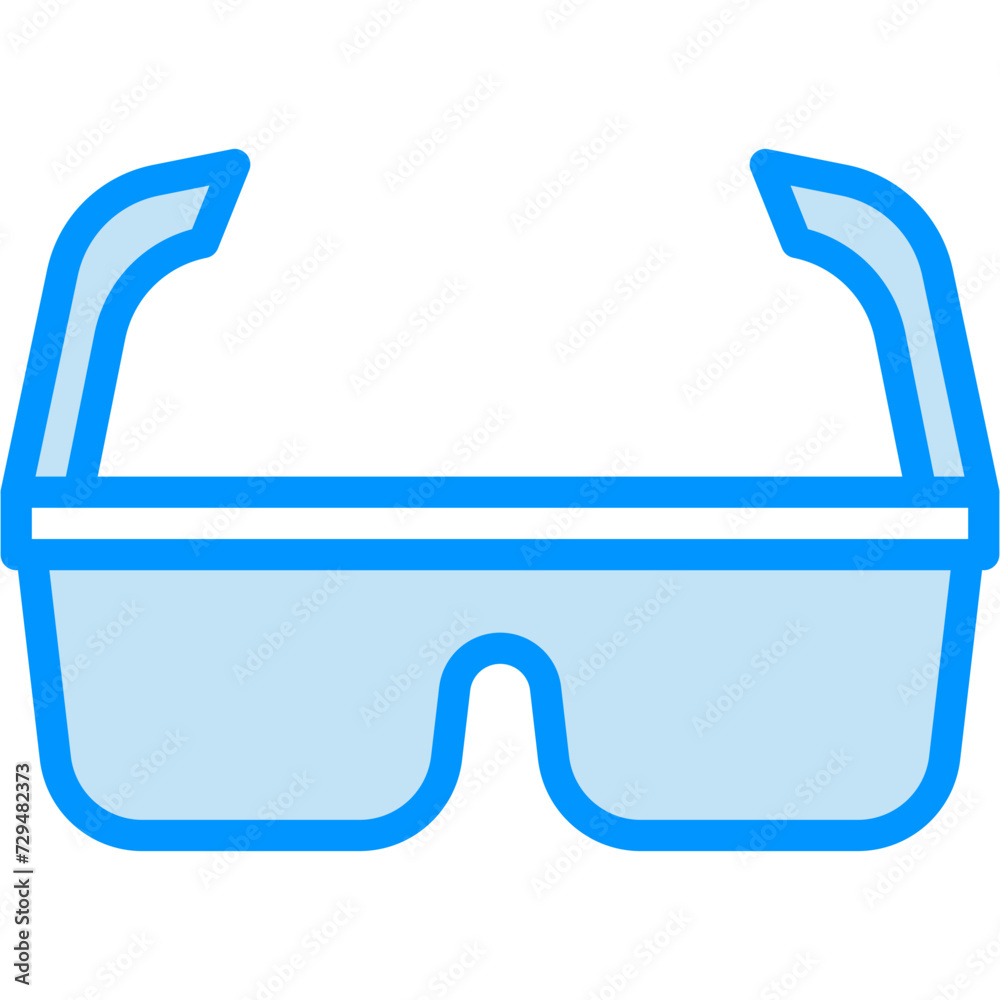 Safety Glasses vector design icon.svg Safety Glasses vector design icon.svg
