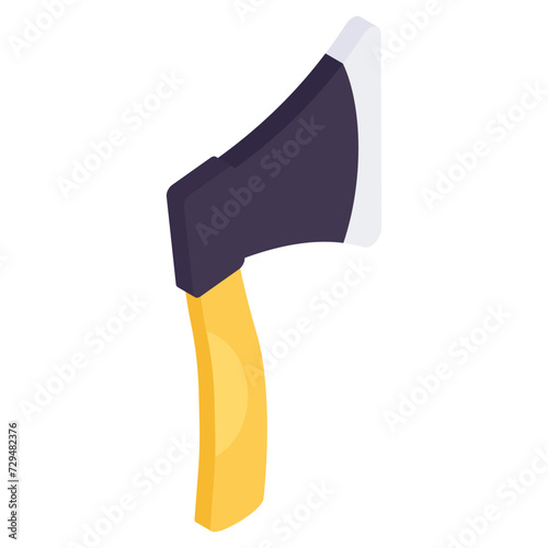 An icon design of axe