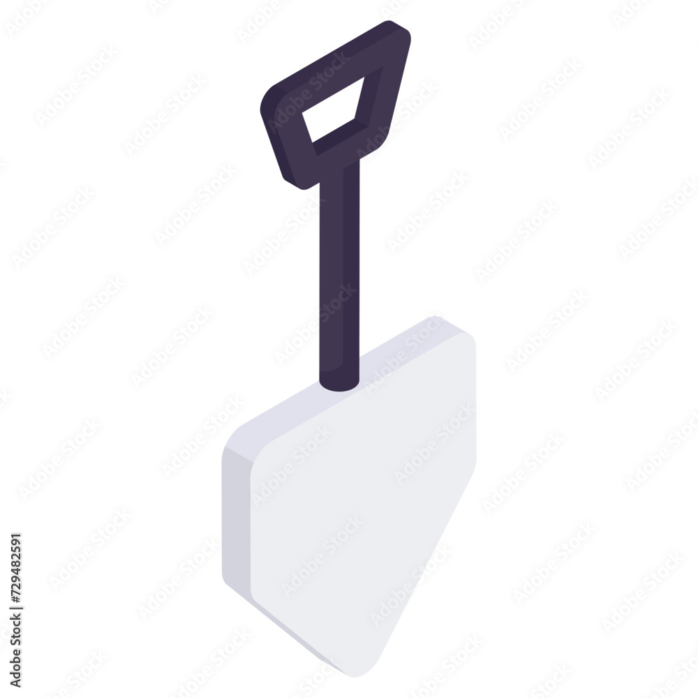 Editable design icon of shovel Editable design icon of shovel