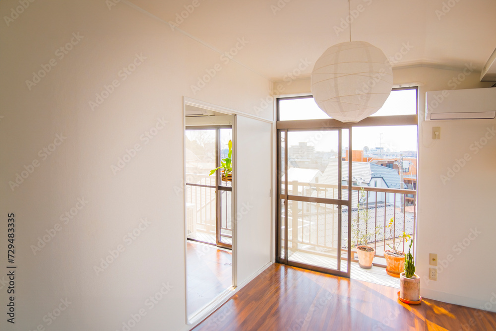 Obraz premium 植物しかない白い部屋