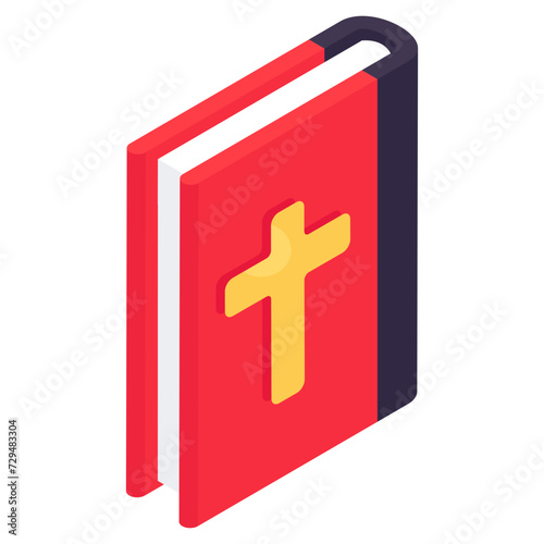 Vector design of bible, holy book 