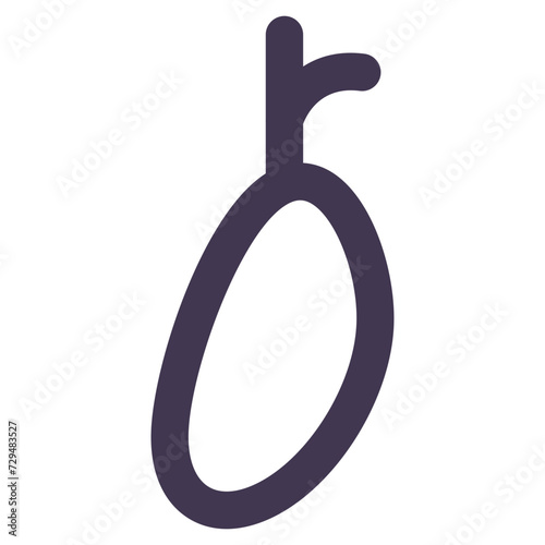 Modern design icon of hanging rope 