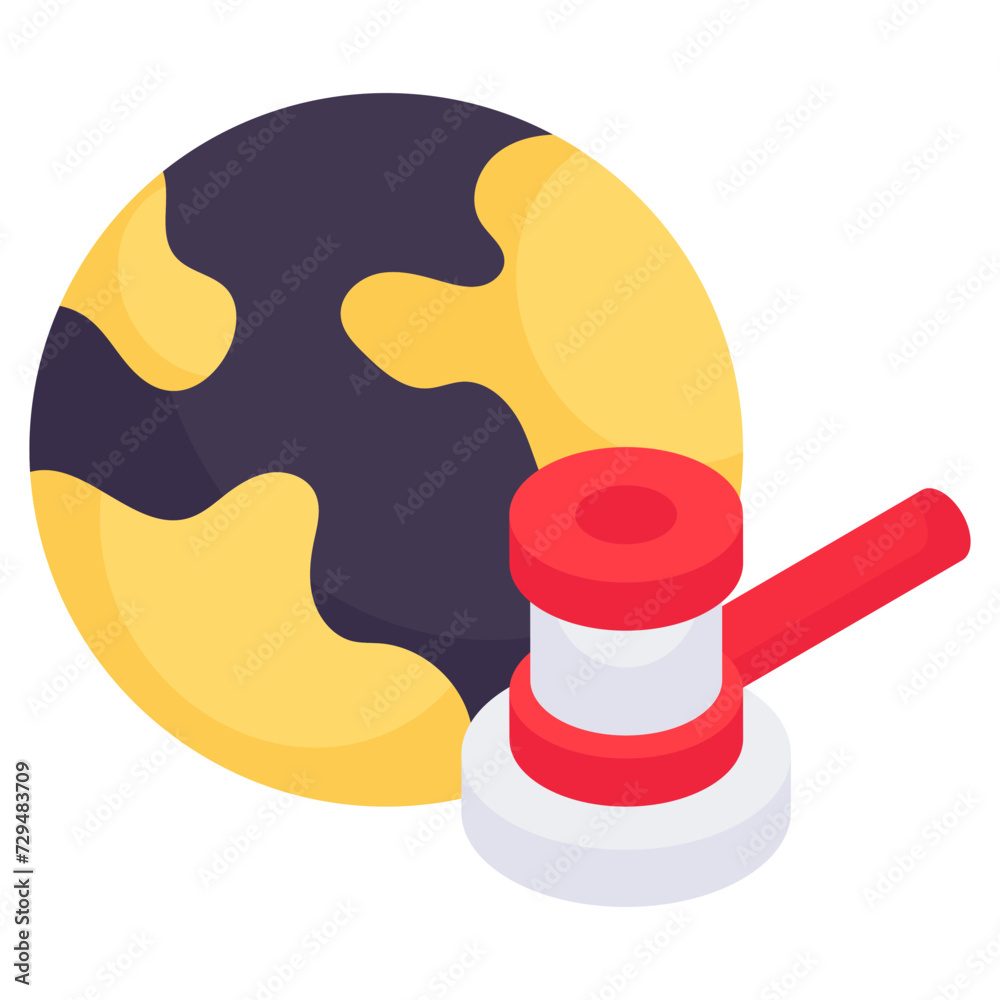 An editable design icon of global auction An editable design icon of global auction