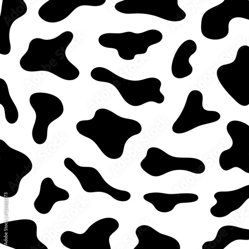 Cow print pattern animal seamless. Cow skin abstract for printing, cutting, and crafts Ideal for mugs, stickers, stencils, web, cover, wall stickers, home decorate and more.