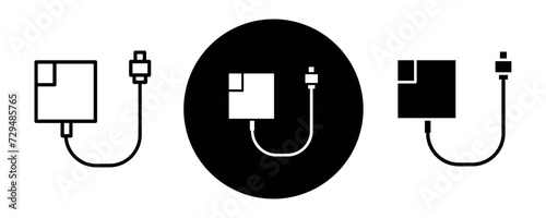 Magsafe outline icon collection or set. Magsafe Thin vector line art