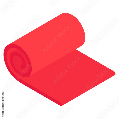 A unique design icon of yoga mat