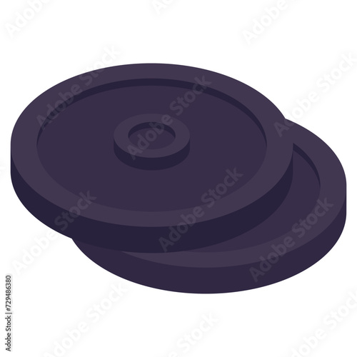 Premium download icon of weight plates 