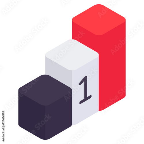 Position ranking board, icon of leaderboard