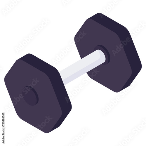 A trendy vector design of dumbbells