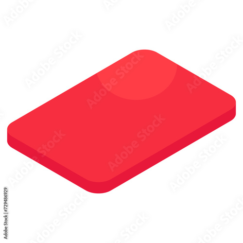 A unique design icon of penalty card