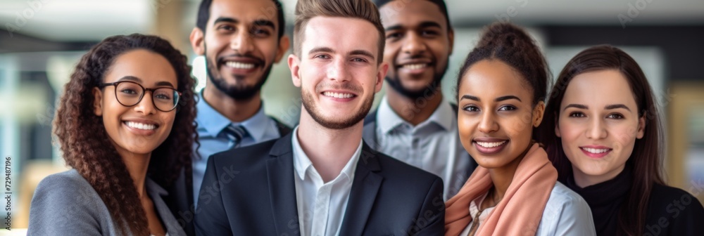 group of young business people with different ethnicity work together as a team group of young business people with different ethnicity work together as a team