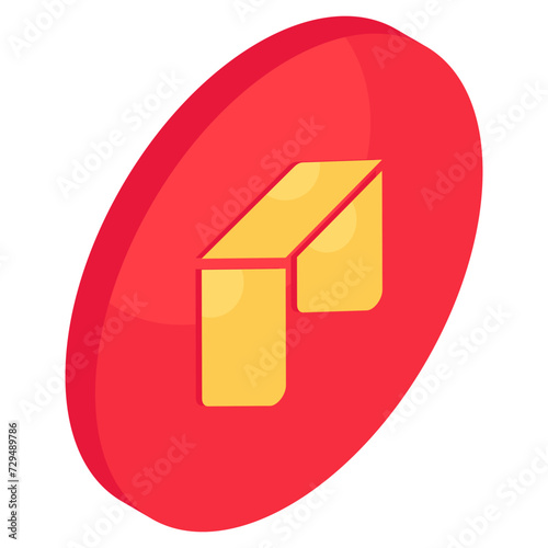 Premium download icon of neo crypto coin