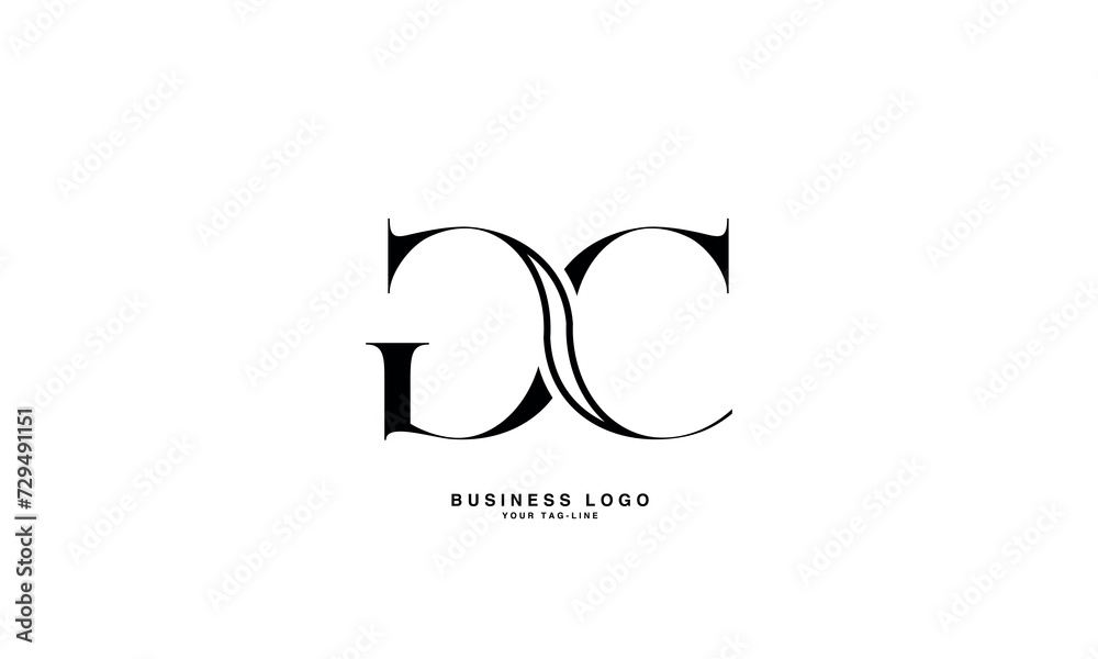 Obraz premium GC. CG. G. C. Abstract Letters Logo Monogram