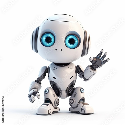 Cute mini smart robot toy artificial intelligence wave picture ____01 © DolonChapa