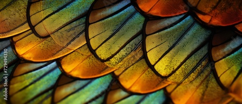 Wallpaper Mural Detailed close-up of a butterfly wings Torontodigital.ca