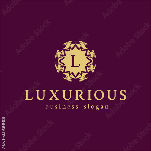 Luxurious Ornamental L Letter Logo Luxury Monogram. Vintage logo Premium Logo Design, Boutique Monogram, Vector Decoration