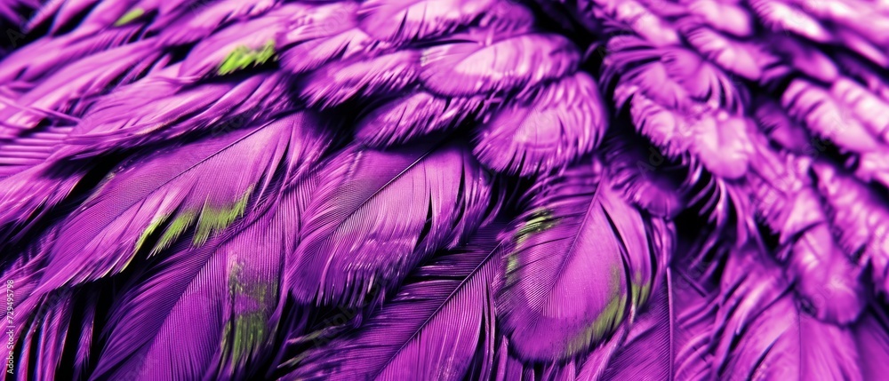 Close Up of Purple Feathers on a Purple Background Close Up of Purple Feathers on a Purple Background