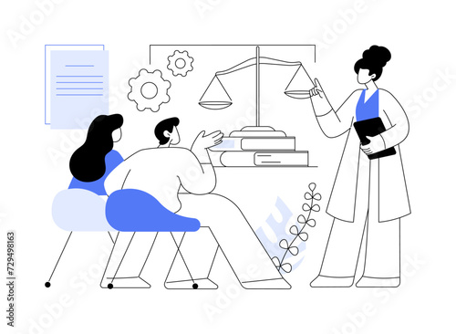 Legal advice for business isolated cartoon vector illustrations.