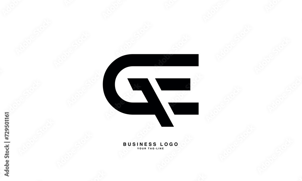GE, EG, G, E, Abstract Letters Logo Monogram GE, EG, G, E, Abstract Letters Logo Monogram