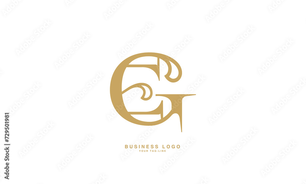 Obraz premium GE, EG, G, E, Abstract Letters Logo Monogram