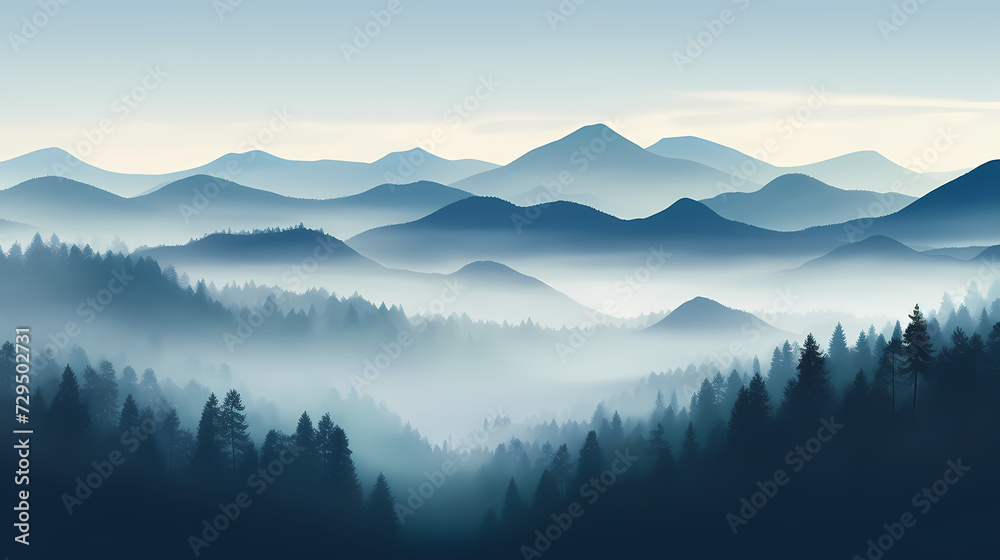 Majestic mountains, panoramic peaks PPT background Majestic mountains, panoramic peaks PPT background