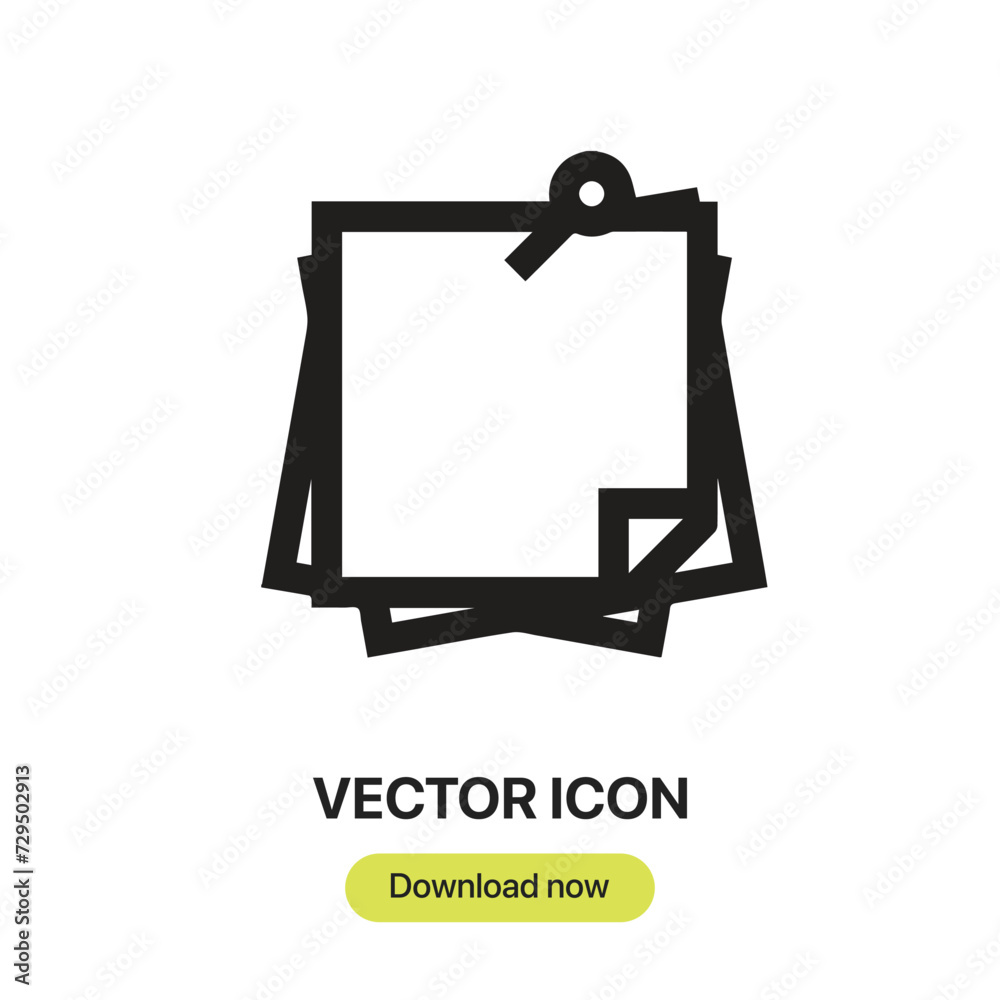 Stickers icon vector. Linear-style sign for mobile concept and web design. Stickers symbol illustration. Pixel vector graphics - Vector.
Stickers icon vector. Linear-style sign for mobile concept and web design. Stickers symbol illustration. Pixel vector graphics - Vector.