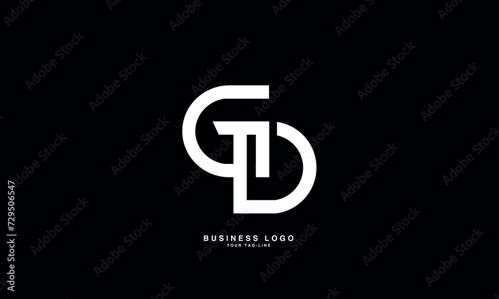 GD, DG, G, D, Abstract Letters Logo Monogram GD, DG, G, D, Abstract Letters Logo Monogram