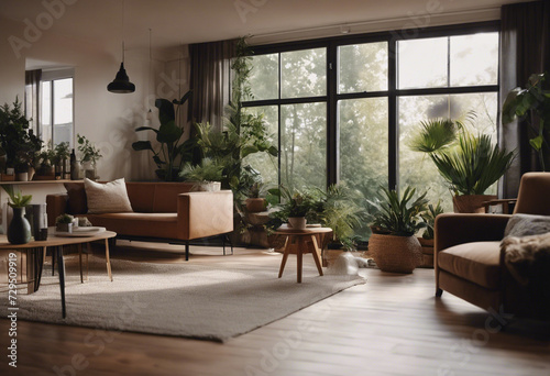 An interior scene inspired by nature