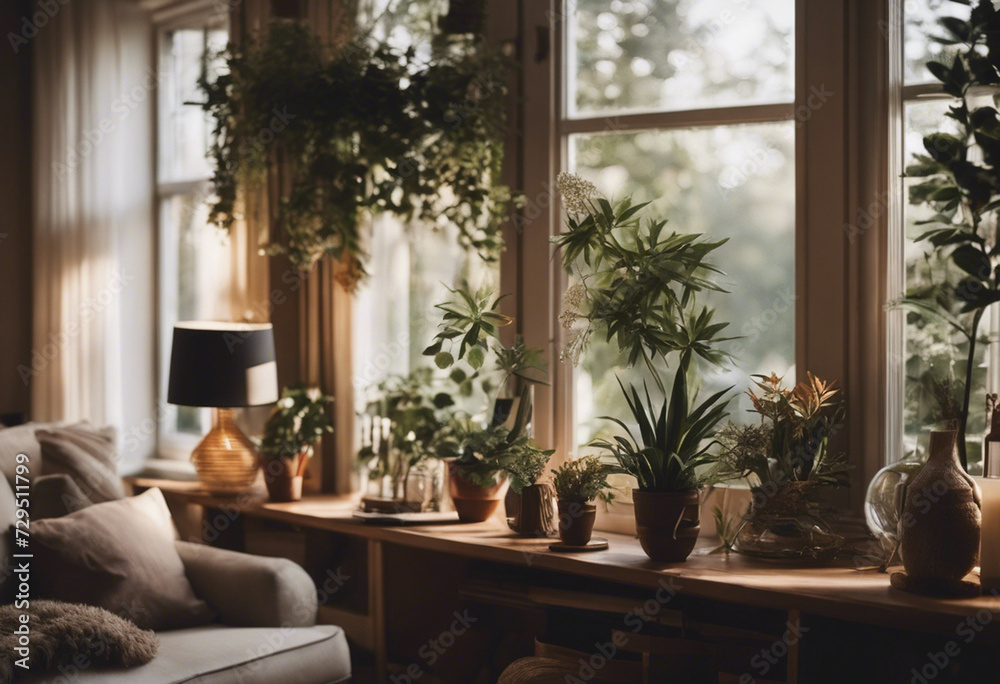 An interior scene inspired by nature An interior scene inspired by nature