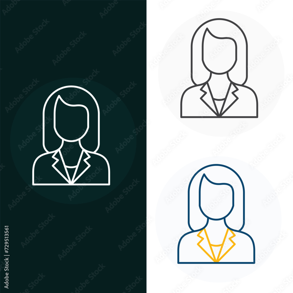 Business Women Vector Illustrtaion Icon Design Business Women Vector Illustrtaion Icon Design