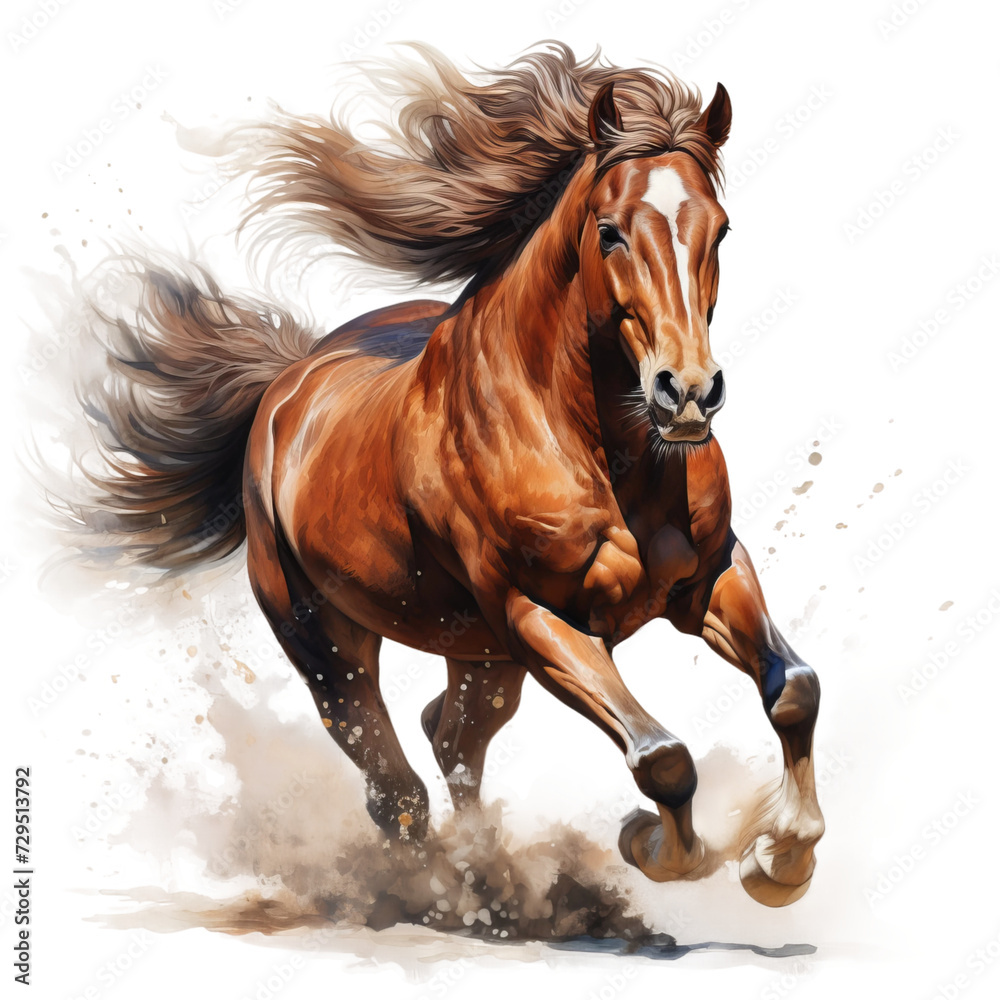 running horse isolated on white running horse isolated on white