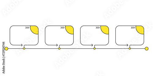 Infographic design template. Timeline concept with 5 options or steps template. layout, diagram, annual, report, presentation. SVG Vector illustration.