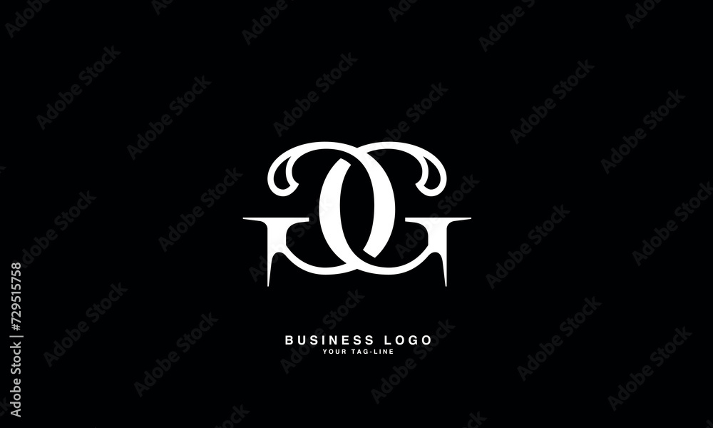 Obraz premium G, GG, Abstract Letters Logo Monogram