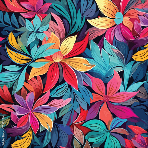 Seamless pattern with colorful pattern of ab