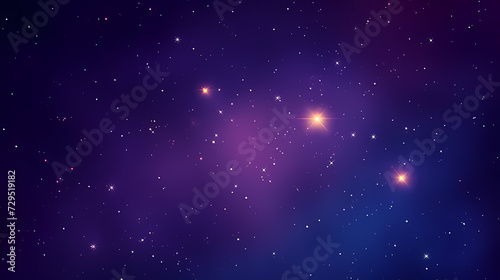 Sparkling starry night sky background © xuan
