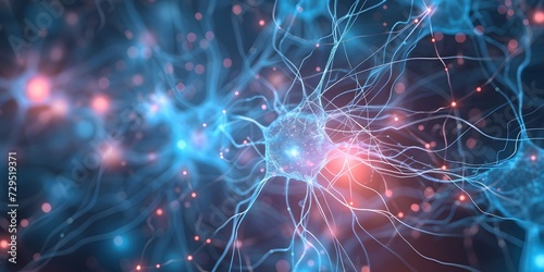 background depicting the neural connections of the brain   the concept of scientific research the development of artificial intelligence  psychological research innovative teaching methods