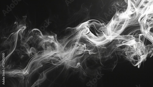 Experience Luxury with a Sophisticated Wallpaper - Delicate Wisps of Smoke Against a Black Background