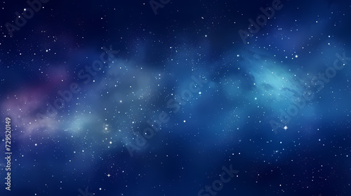 Gradient abstract stars background, starry night sky © Derby